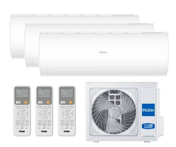 Haier мультисплит: 4U85S2SR5FA + 3× AS20PS1HRA-M — купить с монтажом