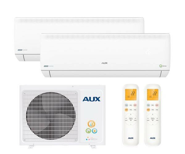 AUX мультисплит: AM3-H21/4DR2 + 2× AMWM-H09/4R2(J) — купить с монтажом